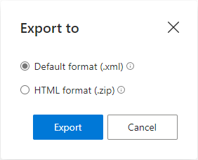 Decide how to export your templates.