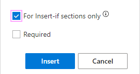 Condition validation only