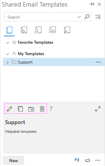The created folder. The created folder.