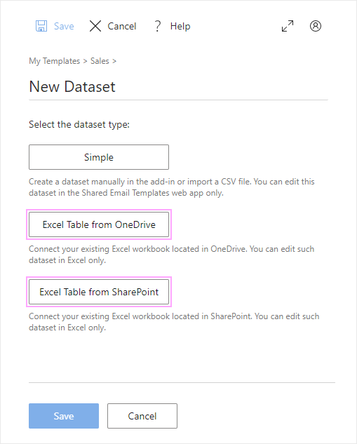Connect an Excel workbook from OneDrive or SharePoint.