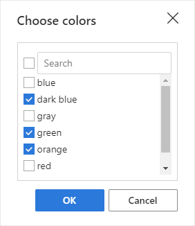 Select the necessary checkboxes.