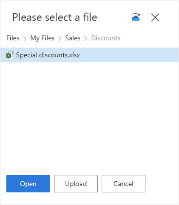 Select your file.