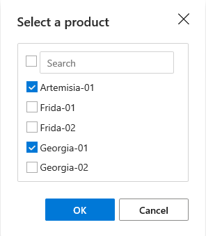  The default key values are automatically selected.