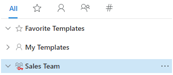 The team templates are protected with a password.