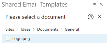 Select a picture to insert from SharePoint. Select a picture to insert from SharePoint.