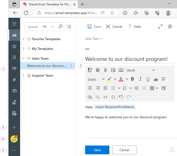 Getting started with Shared Email Templates for Outlook