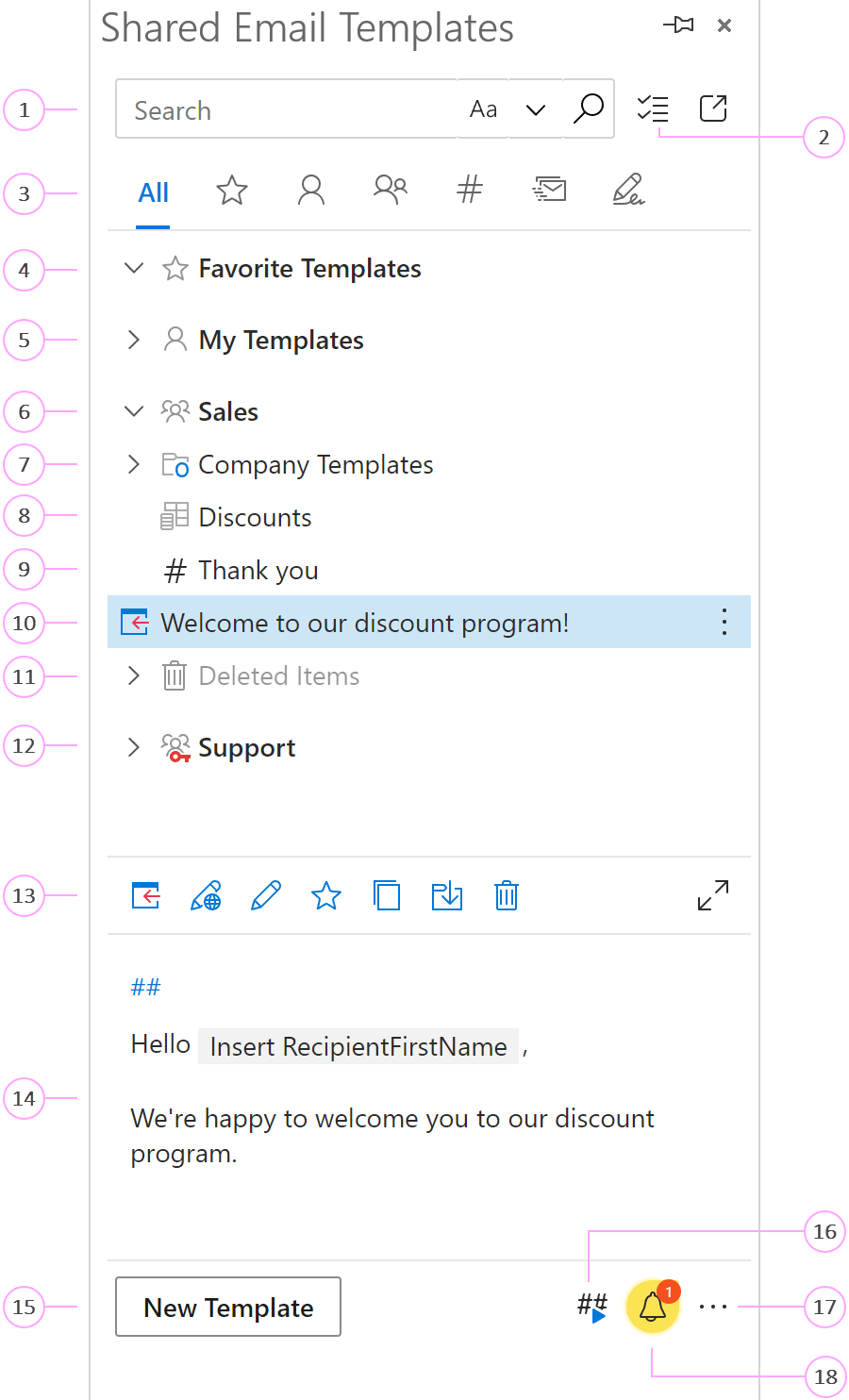 Shared Email Templates in your Outlook