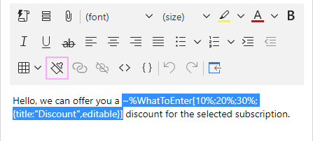 Click the Clear Formatting icon in the toolbar.
