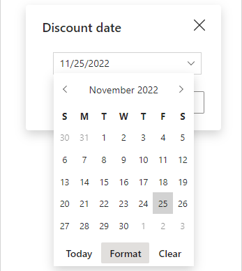 Change the date format.