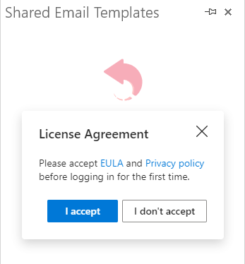 Accepting EULA and Privacy policy is required.
