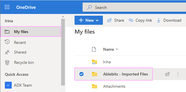 Ablebits - Imported Files.
