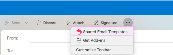 Click Shared Email Templates.