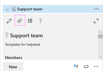 Manage your new team.