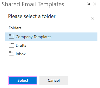 Select the folder to connect.