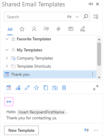 Here is the Edit Shortcut icon.