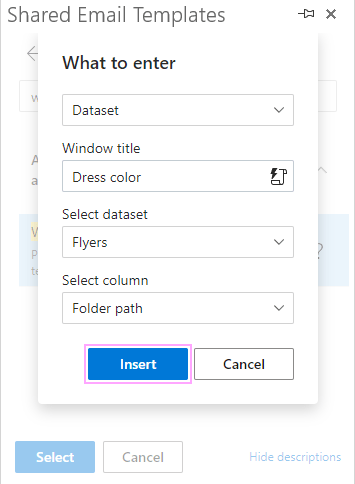 Insert ~%WhatToEnter.