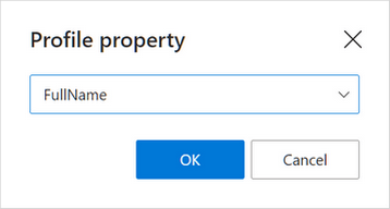 Select the property you need.
