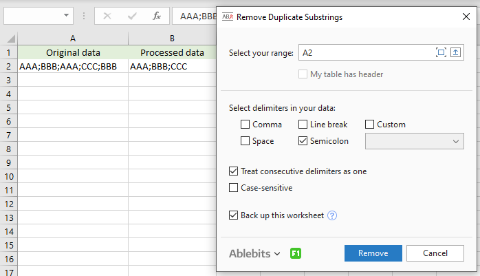 Remove Duplicate Substrings example.