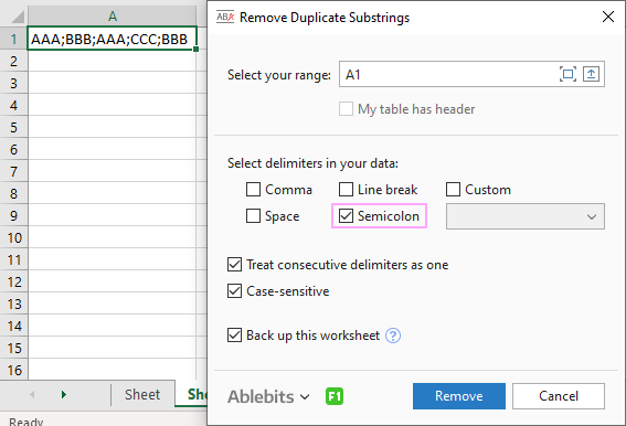 Remove Duplicate Substrings example.