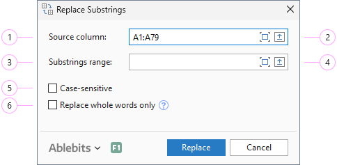 Adjust the Replace Substrings settings.