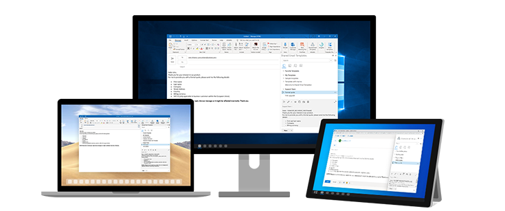 email template for outlook for mac