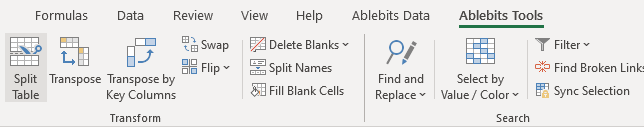 Run Split Table in Excel. Run Split Table in Excel.