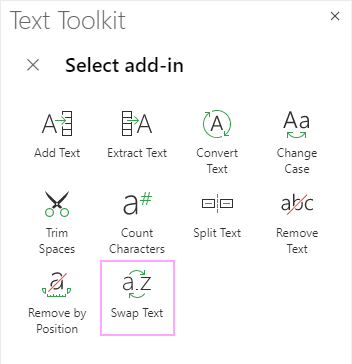 How to Swap Text in Excel