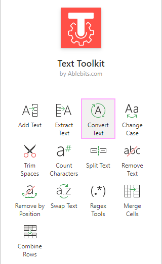 Select Convert Text.