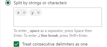 Treat consecutive delimiters as one.