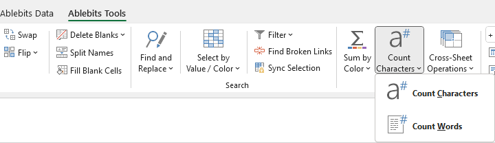 Microsoft Excel: How can we cross check the texts and numbers from