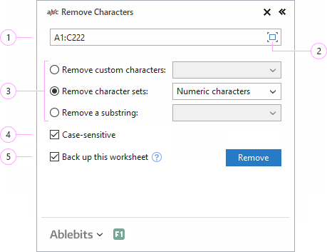 How to remove characters in Excel.