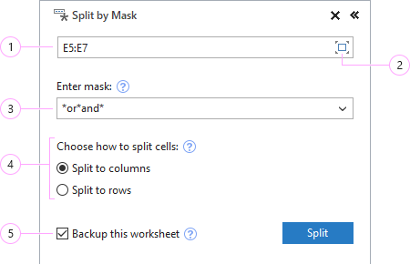 How to split by mask in Excel. How to split by mask in Excel.
