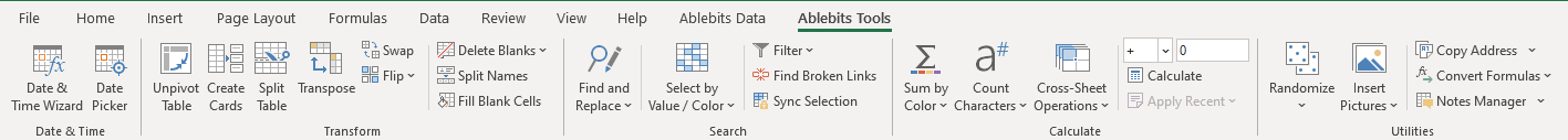 Ablebits Ultimate Suite for Excel 2024.1.3443.1616 download the last version for apple