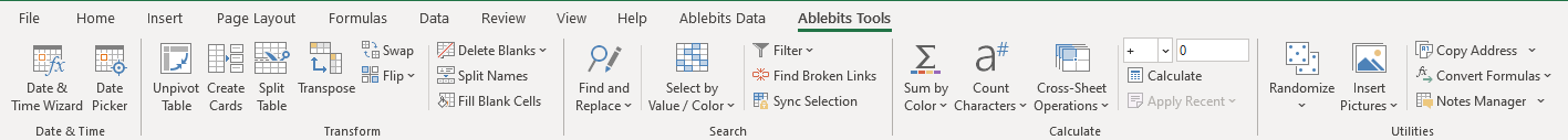 Ablebits Ultimate Suite for Excel 2024.1.3436.1589 for apple instal