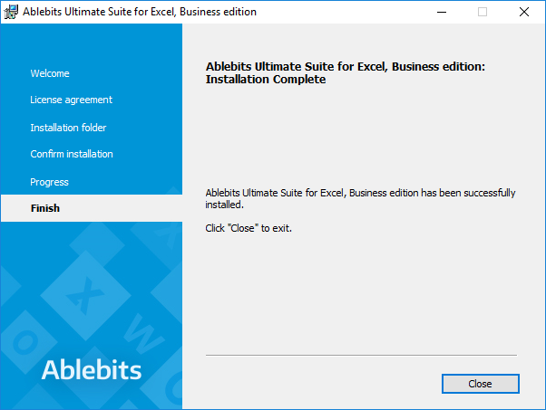 The Ablebits add-in is installed. The Ablebits add-in is installed.