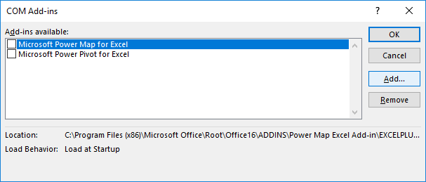 office connect add in for excel