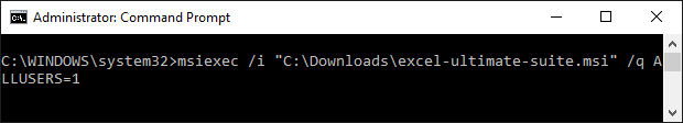 Enter the command in Command Prompt to deploy just for you. Enter the command in Command Prompt to deploy just for you.