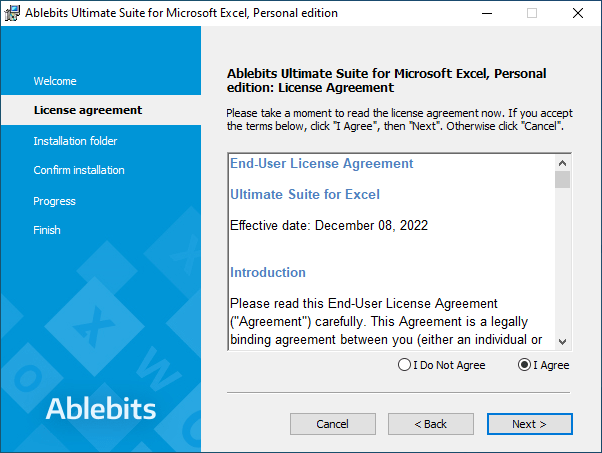 The End-User License Agreement