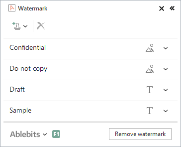 how to create a watermark in numbers for mac