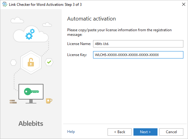 The Link Checker automatic activation