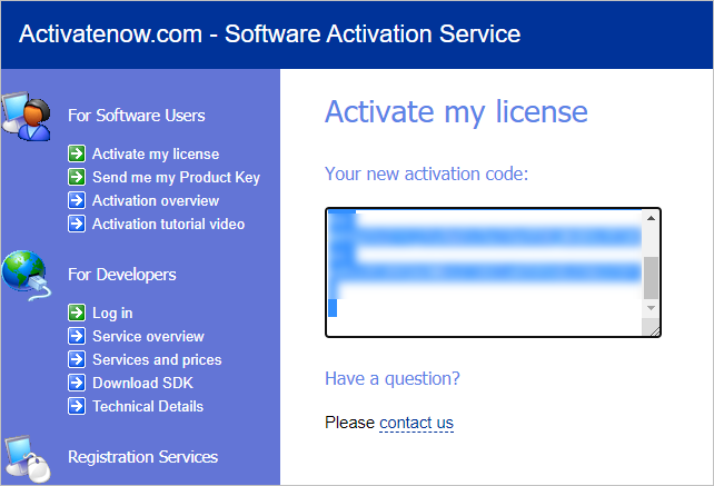 The Link Checker manual activation: getting the activation code