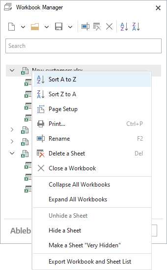 Select the sorting option that suits you from the context menu.