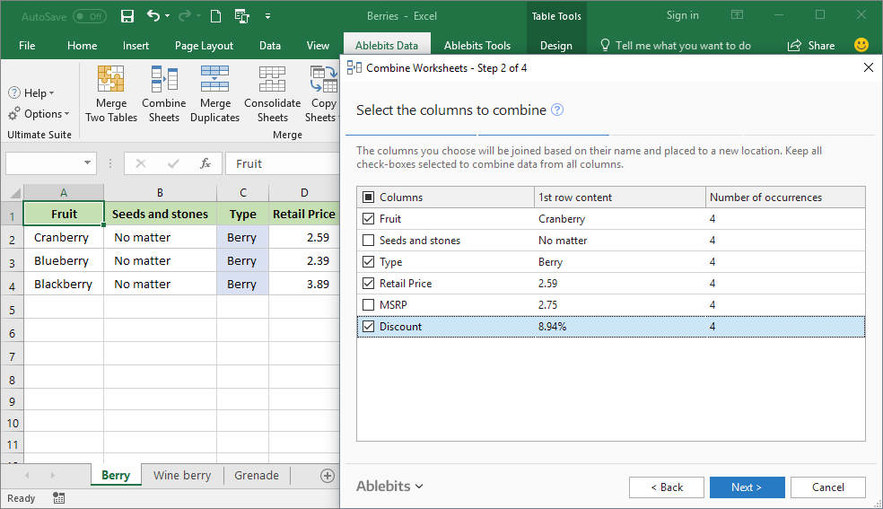 combine sheets from multiple excel files based on column headers