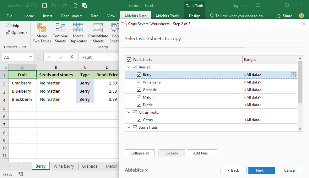 kutools excel combine multiple worksheets into one worksheet