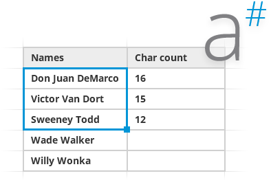 Count Characters for Excel 2016 - 2007 Count Characters for Excel 2016 - 2007