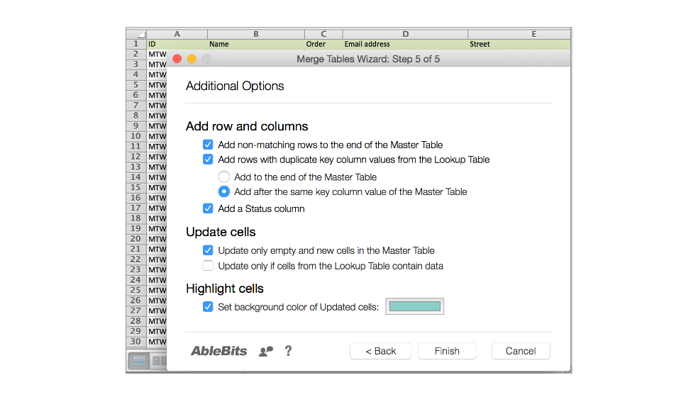 merging worksheets in excel for mac