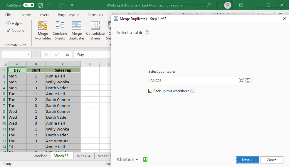 formula excel find duplicates and combine