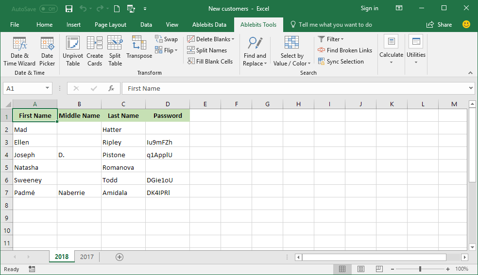 No blank Excel tab is left behind