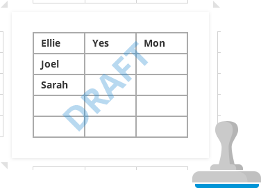Watermark in Excel worksheet Watermark in Excel worksheet