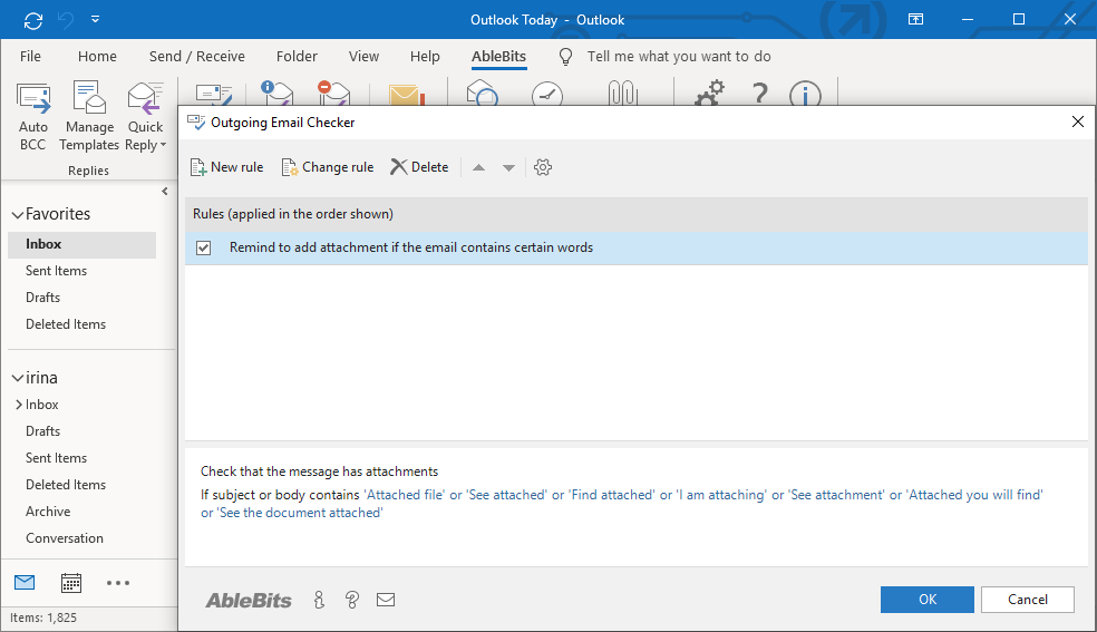 Check Outlook emails before sending them - Outgoing email ...